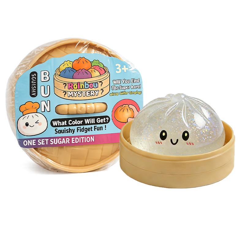 Weicher Brötchen-Knödel Squishy Stressabbau Quetschspielzeug Kawaii Jumbo Dampfbrötchen Dekompressionsspielzeug Geschenk für Kinder Erwachsene