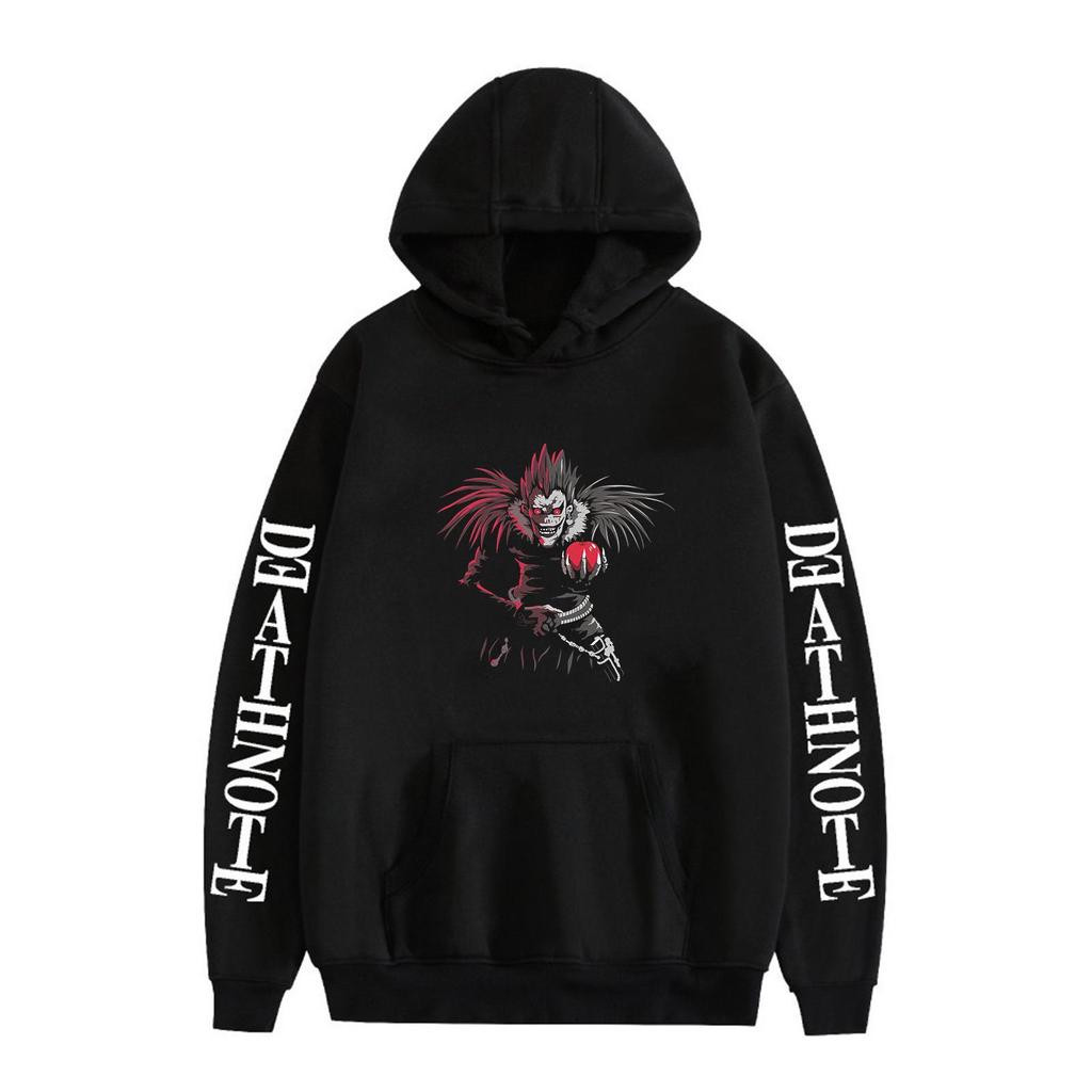Death Note Print Unisex Hoodie - Loose Fit, European Size Sweatshirt