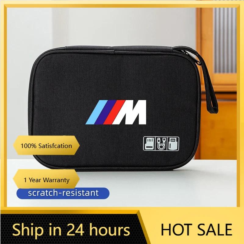 2025 Hot Car Styling Digital Storage Bag Portable USB Data Cable Plug Case For BMW 1 3 5 Series X1 X4 X5 X7 G20 G38 F20 F39 F48