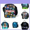 Trendige Roblox Lunchtasche für Schüler und Büroangestellte Oxford-Stoff Umhängetasche