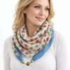 Luxury Women's Neck Scarf Chiffon Headscarf Fashion Square Scarf  Spring
