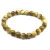 8mm Natural Yellow Star Tiger Eye Gemstone Beads Jewelry Stretch Bracelet For Good-Luck RBB-48