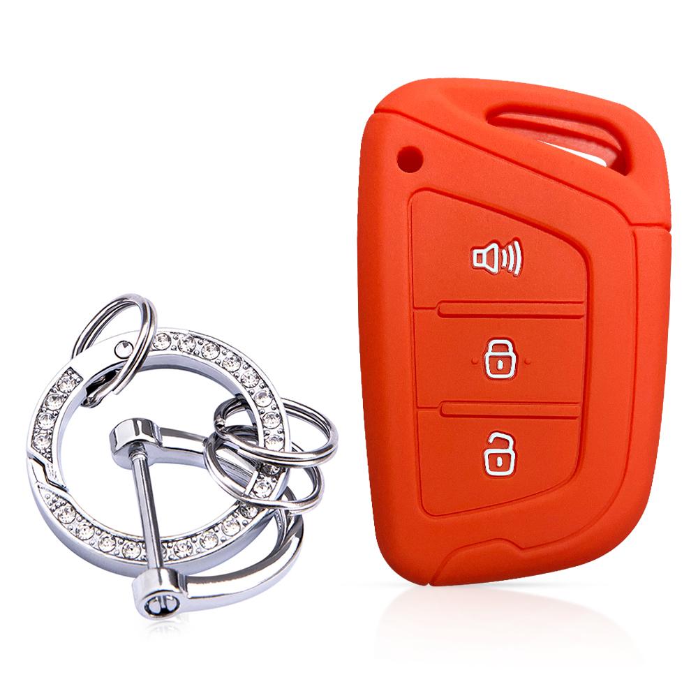 Silicone Car Key Case Keychain Holder Key Cover Fob For JAC JS4 J7 E-JS4 S2 S3 S4 S5 S7 JIAYUE A5 X4 X7 IC5 IEV T50 T8 Refine M6