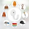 white Metal Magnetic Hooks Cruise Hooks Durable Heavy Duty Kitchen Utensil Hanger for Office Garage Shed Gym Lockers