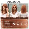 ALAN EATON Short Straight Wig Orange Wig Good Quality Synthetic Wigs for Women Party Natural High Temperature Women's Full Hair Wigs
