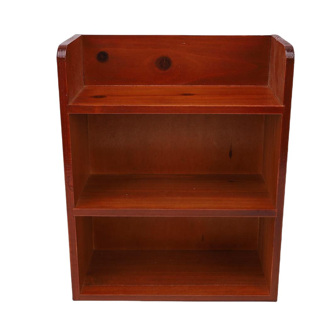 Meerlaags Houten Opbergrek Bureau Wandmontage Vintage Veelzijdig Houder voor Diverse Spullen voor Parfum Cosmetica