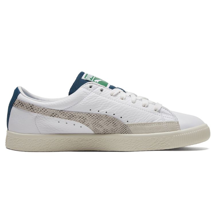 Puma Basket Vintage Snakeskin Unisex Sneakers White Intense-Blue 381657-01