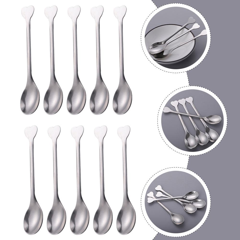 Vorspeisenlöffel Abendessen Herzförmig Kaffeelöffel Dessert Cocktail Bar Mischen Rühren