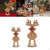 Christmas Reindeer Decor Standing Tabletop Decoration Rustic Wooden