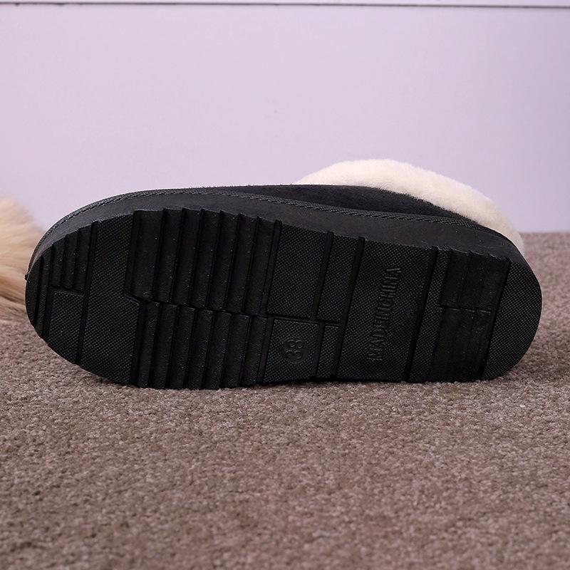 Women's Fuzzy Chunky Slippers, Warm and Cozy Indoor and Outdoor Faux Lined Clog Slippers