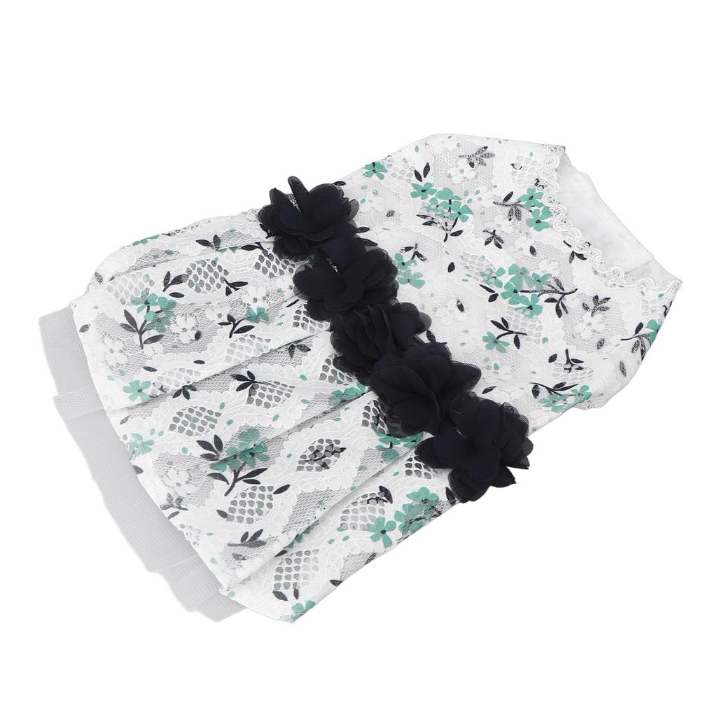 Cat Lace Dress Cute Flower Lightweight Fashionable Elegant Dog Skirt for Spring and Summer