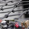 15"X15" Motorcycle Cargo Net Stretches To 30"X30" With 6 Hooks 2''X2'' Mesh For Motorcycle Motorbike Bikes