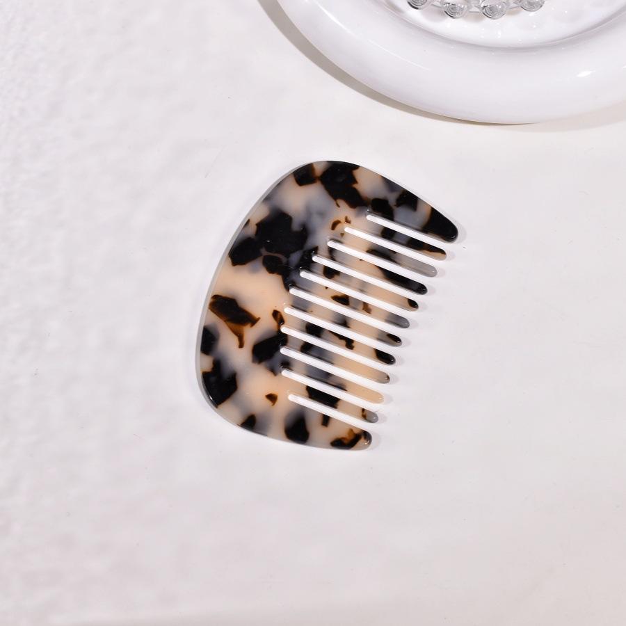 Korean Acetic Acid Small Straight Hair Comb Cross-border Hot Selling Colorful Pattern Compact Commuting Fashionable Simple