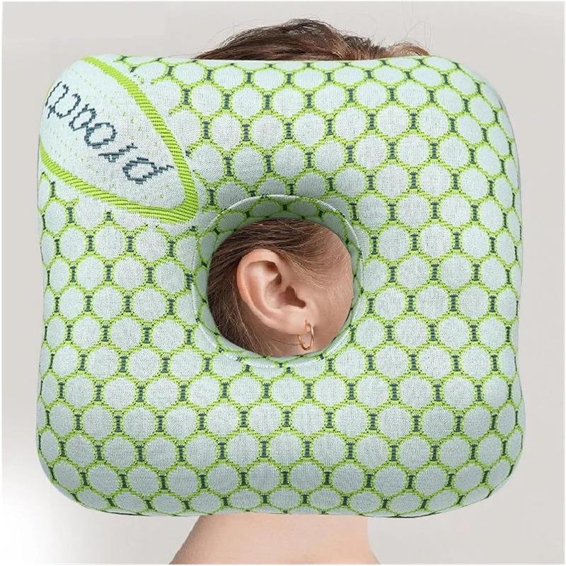 Side Sleeper Pillow with Ear Hole Design Relief Cavity to Prevent Ear Pain Inflammation Pressure Sores