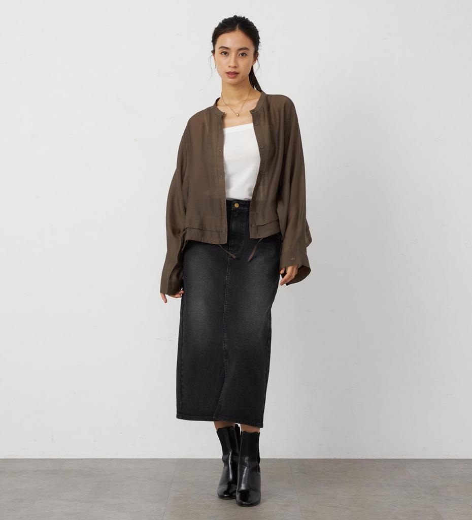 Lee BABE Stretch Denim Skirt In Sizes Black Denim Mid-Length (Available XS-XL) Women's