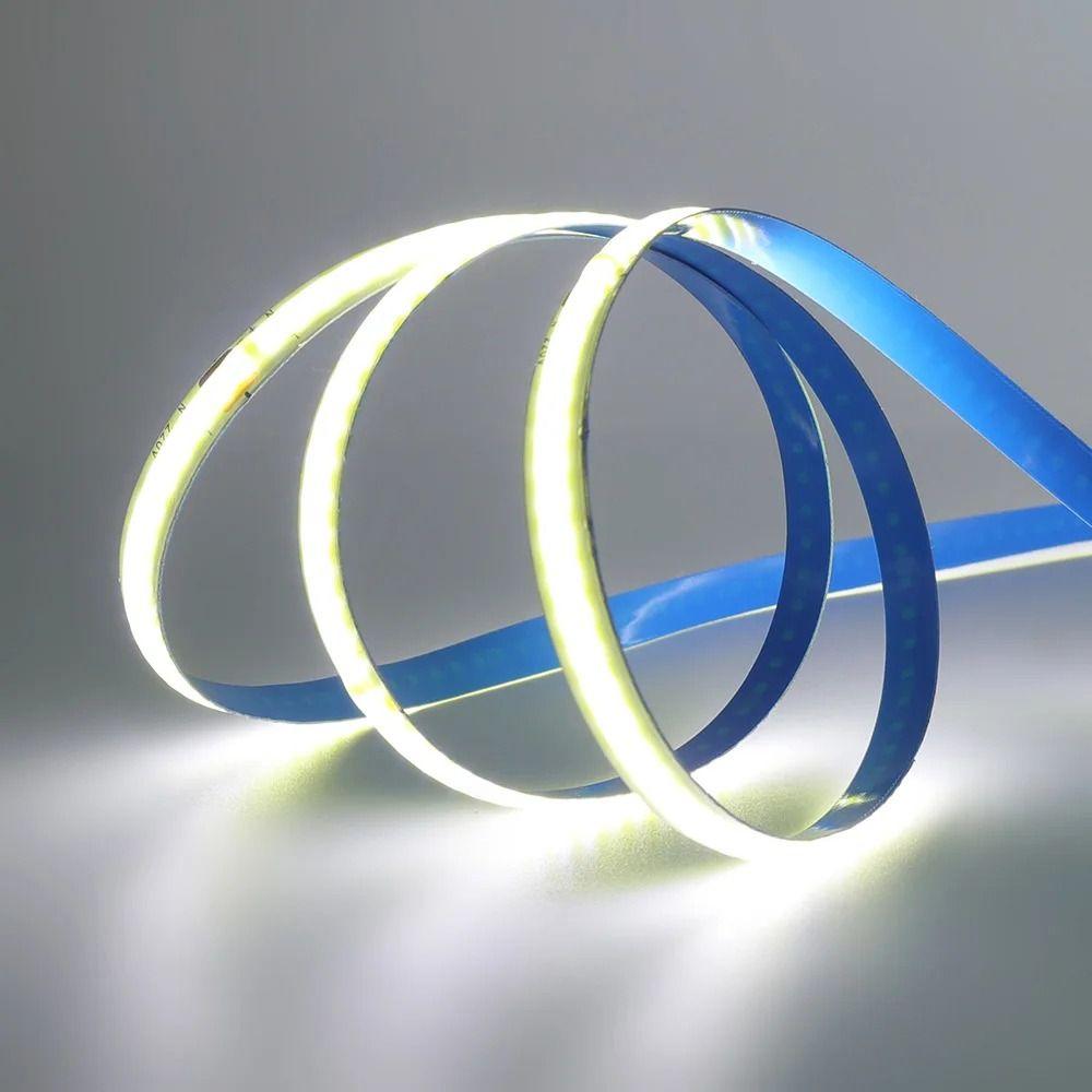 1Roll DC12/24V 320LED COB LED Strip Light Super Bright High Density RA90 Flexible Lamp Warm White Natural White 5m 10m