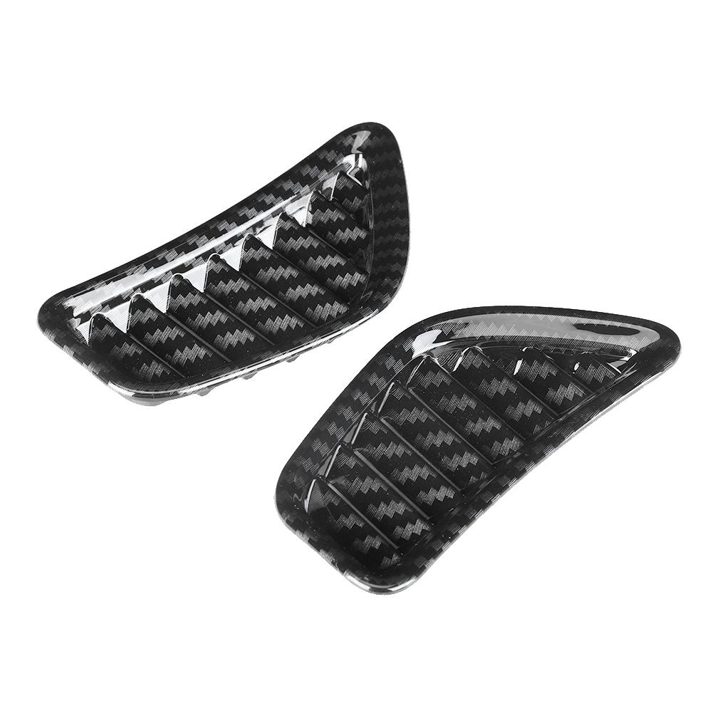 2pcs Front Upper Air Outlet Frame Carbon Fiber Pattern Fit for Toyota Prius Hatchback 19 20