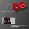 3PCS Car Non-Slip Aluminum Alloy Pedal Pads, Manual Transmission Brake Pedal Covers, Sports Gas Fuel Petrol Clutch Foot Pedals, Anti-Rubbing Car