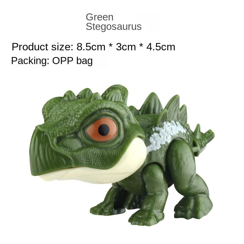 Non-Toxic Jurassic Finger Dinosaur Triceratops Tyrannosaurus Model Toys For Kids Creative Finger Biting Dinosaurs Interactive Toy Children Gift