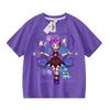 Tricou Top pentru Fete Copii cu Lily Lovebraids, Mânecă Scurtă, Culoare Mov