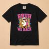 Bruh We Back Duck Youth Tee, Funny Back To School Student Shirt, Retro Kids Graphic, First Day School Gift, Comfort Colors Tee