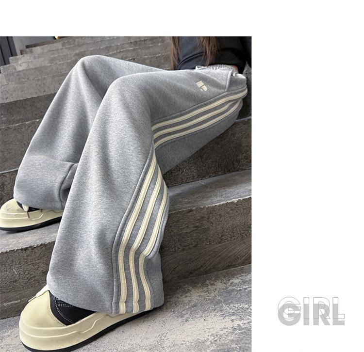 Mädchen Fleece-gefütterte Sweatpants - Herbst/Winter 2025, Vielseitig und lässig für mittlere und große Kinder.