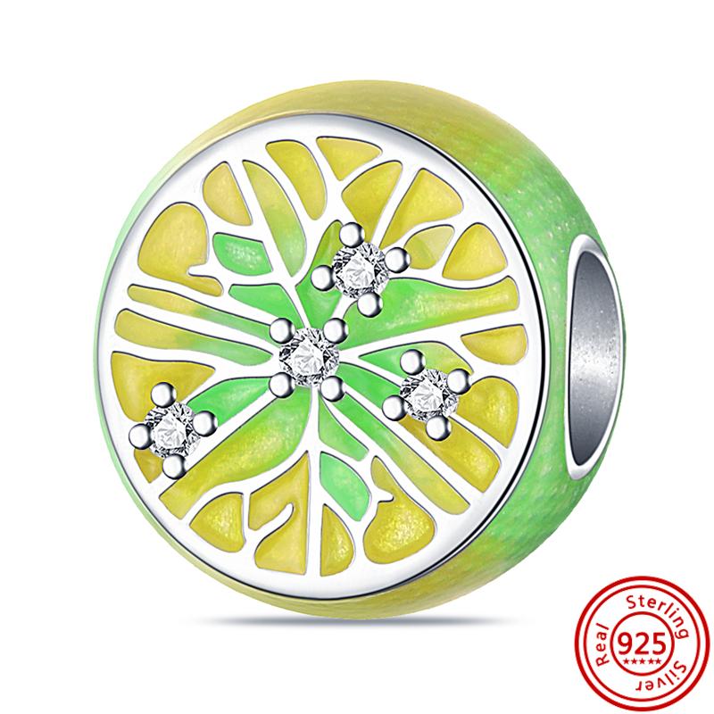 

S925 Стерлингового Серебра Зеленый Четырехлистный Клевер Красочные Головоломки Подсолнух Бабочка Бусины Подходит Оригинальный Браслет Ювелирные Изделия