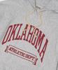 Reverse Weave Loose Fit College Hoodie Light Grey
