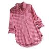 Available Now: Retro Plaid Long Sleeve Lapel Shirt