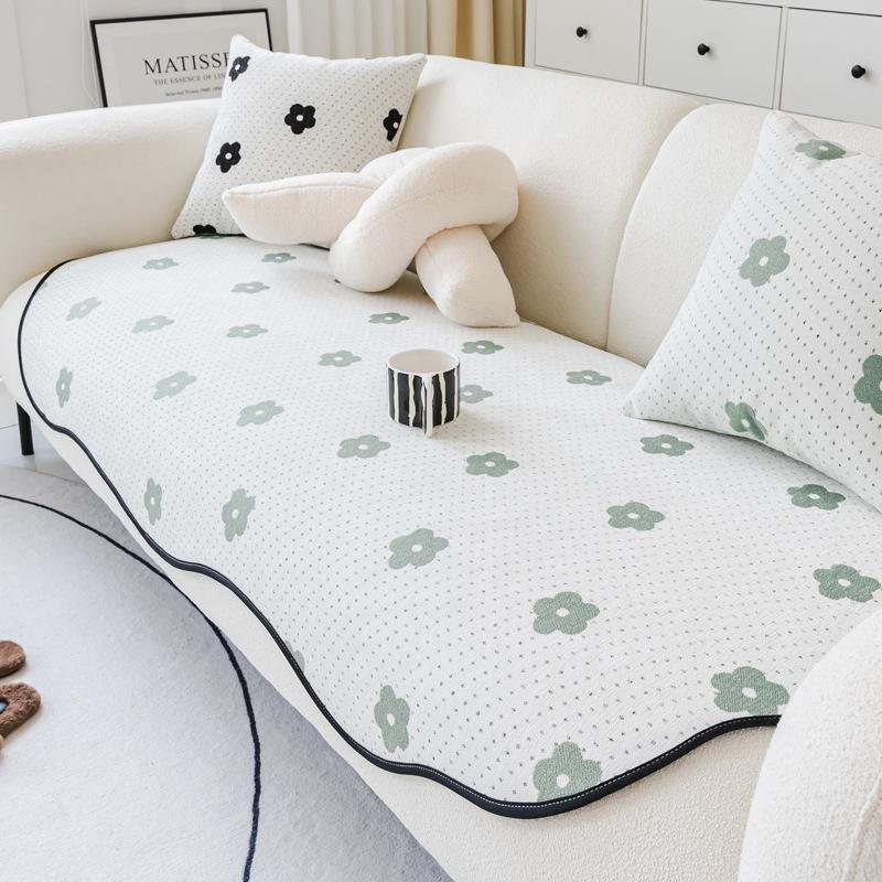 Special-Shaped Sofa Cushion Four Seasons Universal Non-Slip Cushion Irregular Special-Shaped Sofa Cover Chenille Seat Cushion