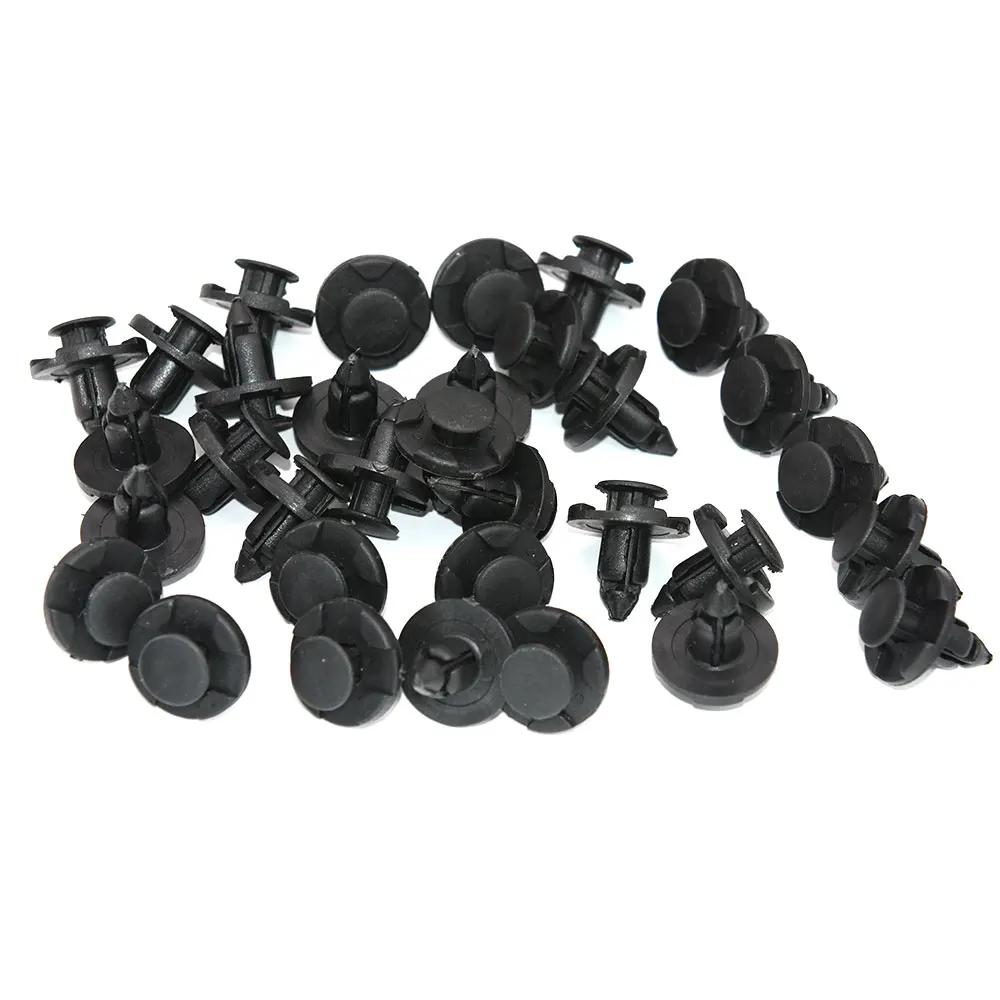 50Pcs/Set Auto Bumper Fender Push 8mm Rivet Retainer Plastic Car Fastener Clip for Universal Car Rivet Fasteners Custom
