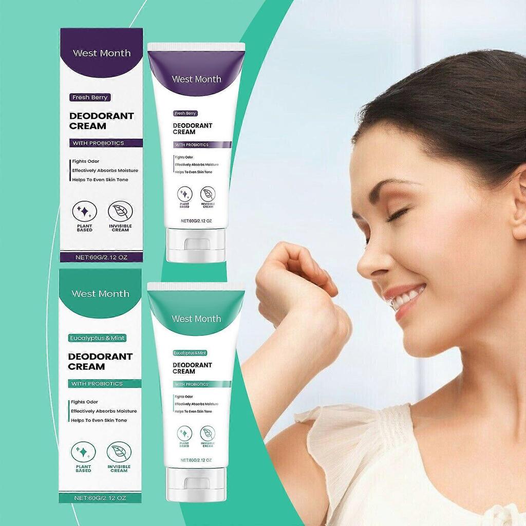 West&Month Body Care Cream Cleanses Body Armpit Odor Perspiration Long-Lasting Light Fragrance Refreshing Care Cream