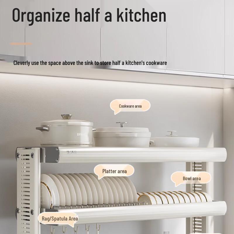 Beifu 93cm Single-Tier Kitchen Dish Drying Rack