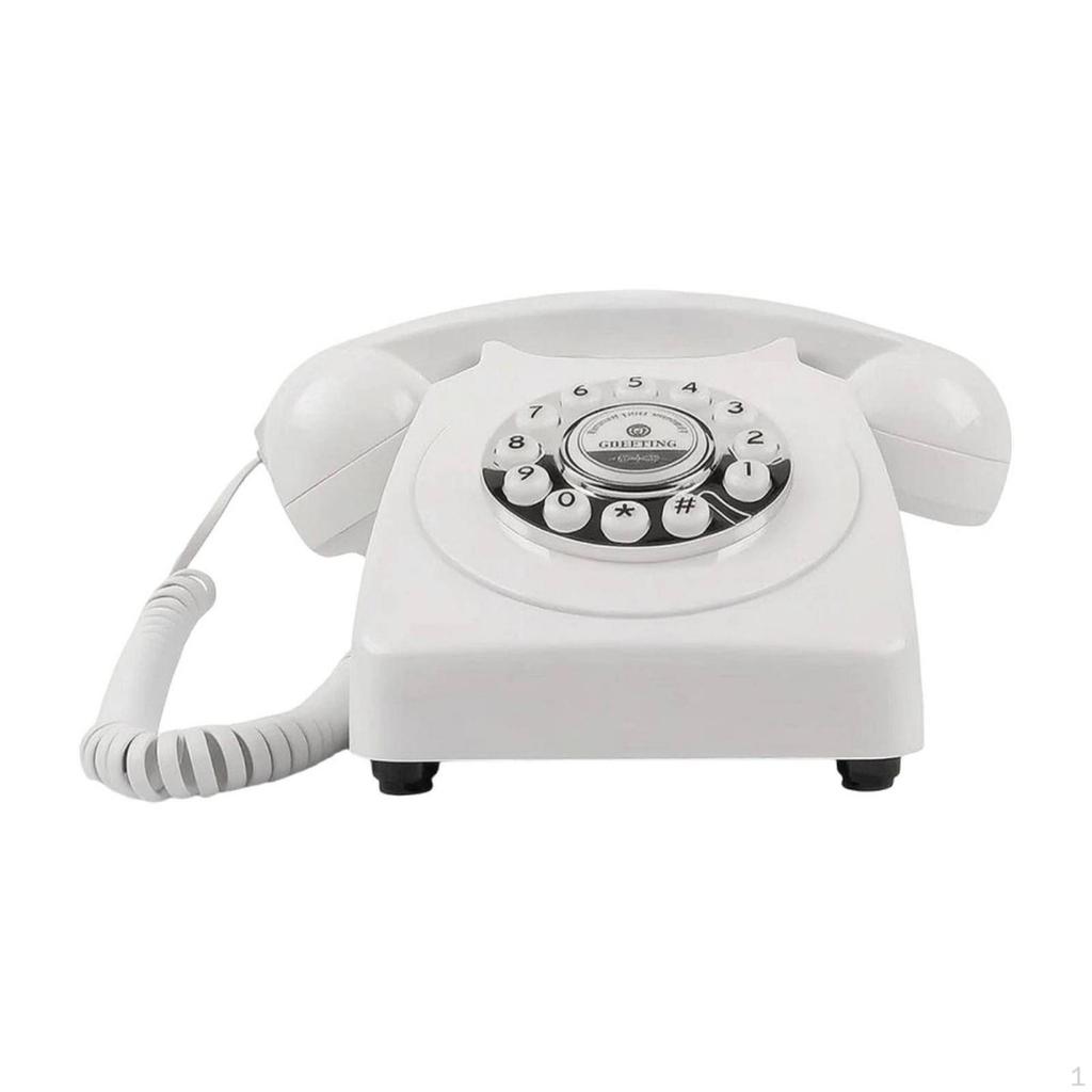 Audio Guest Book with Keypad RetroStyle Vintage Voice Message SelfStanding Telephone