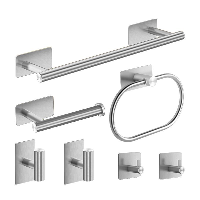 18-Piece Stainless Steel Bathroom Set: Towel Bars, Tissue Holder, Hooks, and Accessories