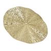 Round Wall Art Decor Elegant Style Iron Material 24.5cm/9.6in Delicate Texture Appearance Golden