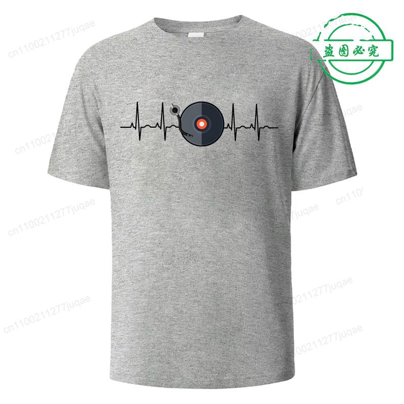 Tee Shirts for Men Women DJ Music Clothing Phonograph Record Print Funny Tshirt T-Shirt Tee Shirt for Men Music Lover Gifts