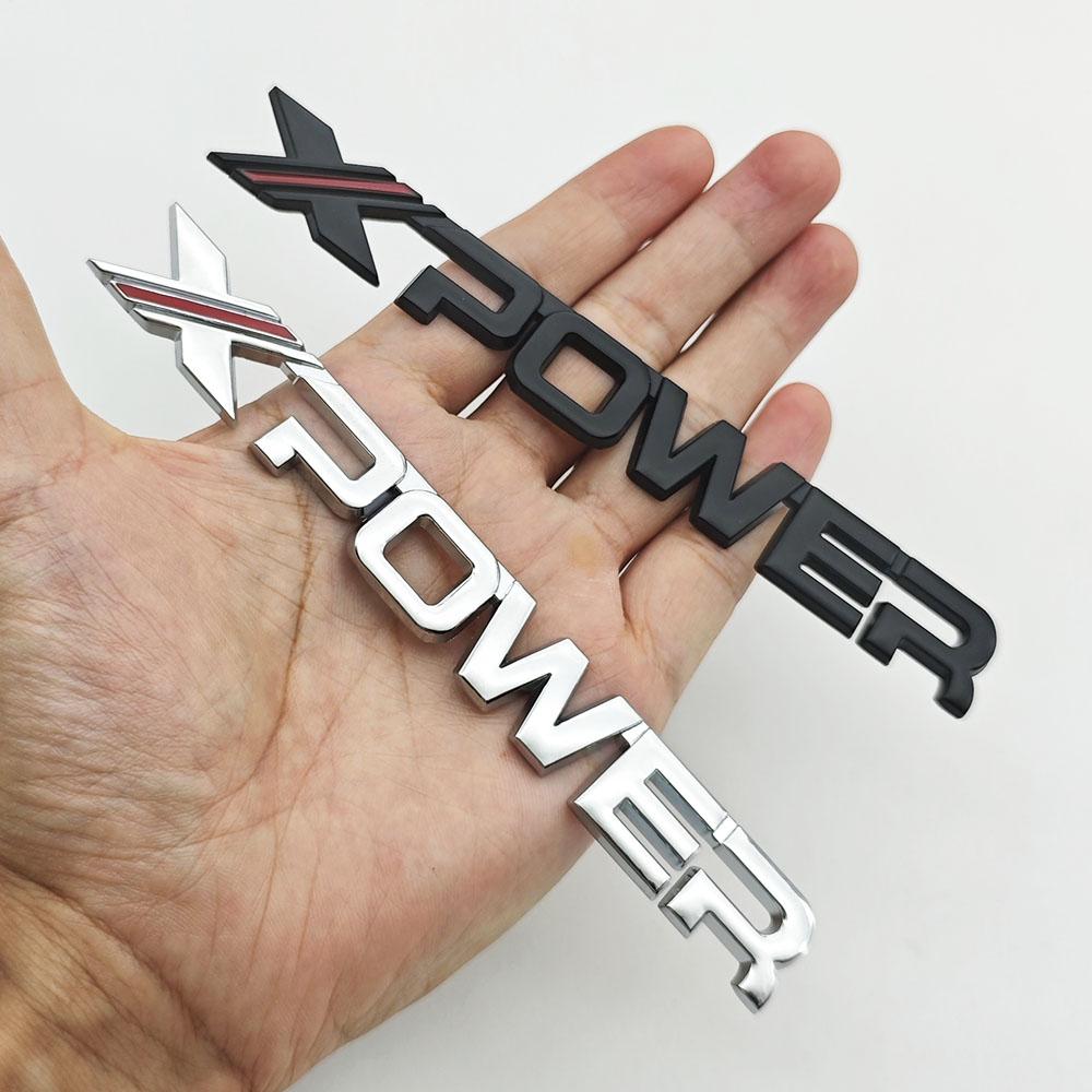 3D Metal Chrome Black Car Sticker Letters X-POWER Logo Xpower Emblem Rear Trunk Badge for MG4 GT MG 3 5 6 7 ZS Mulan Accessories bfl2