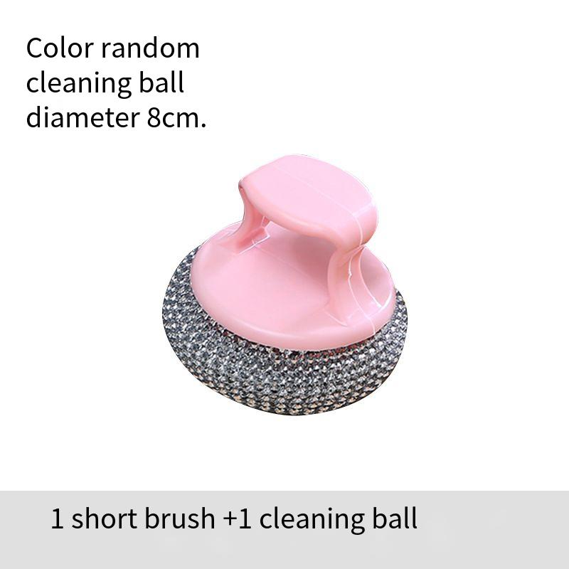 

Кухонные ПЭТ Щетки для Чистки Бытовые для Мытья Миски Кастрюли Посуды Съемные Антипригарные Удаляющие Масло Грязь Универсальные Домашние Ежедневные Diameter-8cm