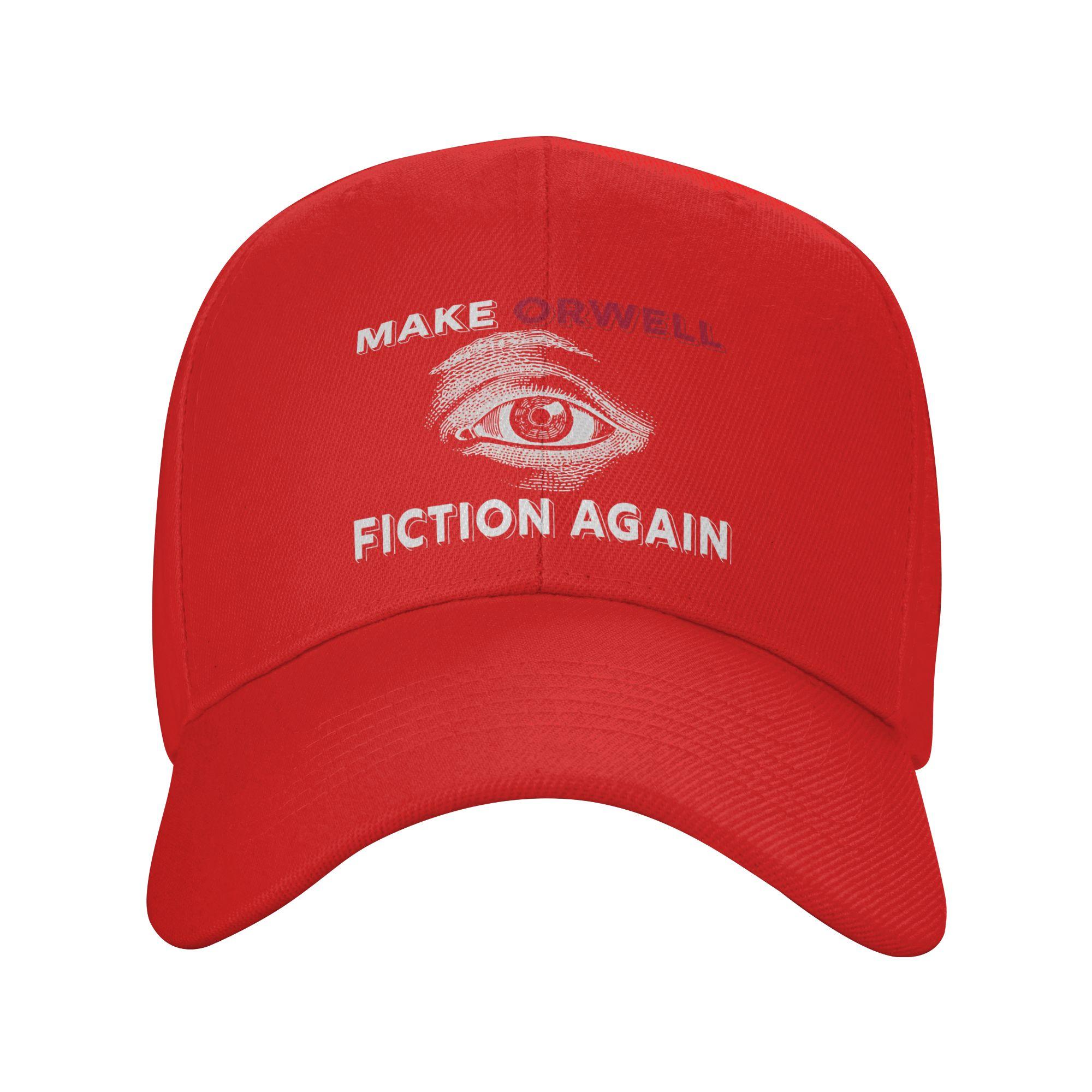 Make Orwell Fiction Again Baseball Cap y2k Cute Trucker Hat Summer Men Adult Kpop Rock Baseball Caps One Size