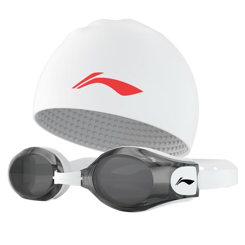 Li-Ning Unisex HD Anti-Fog Swim Goggle & Cap Set
