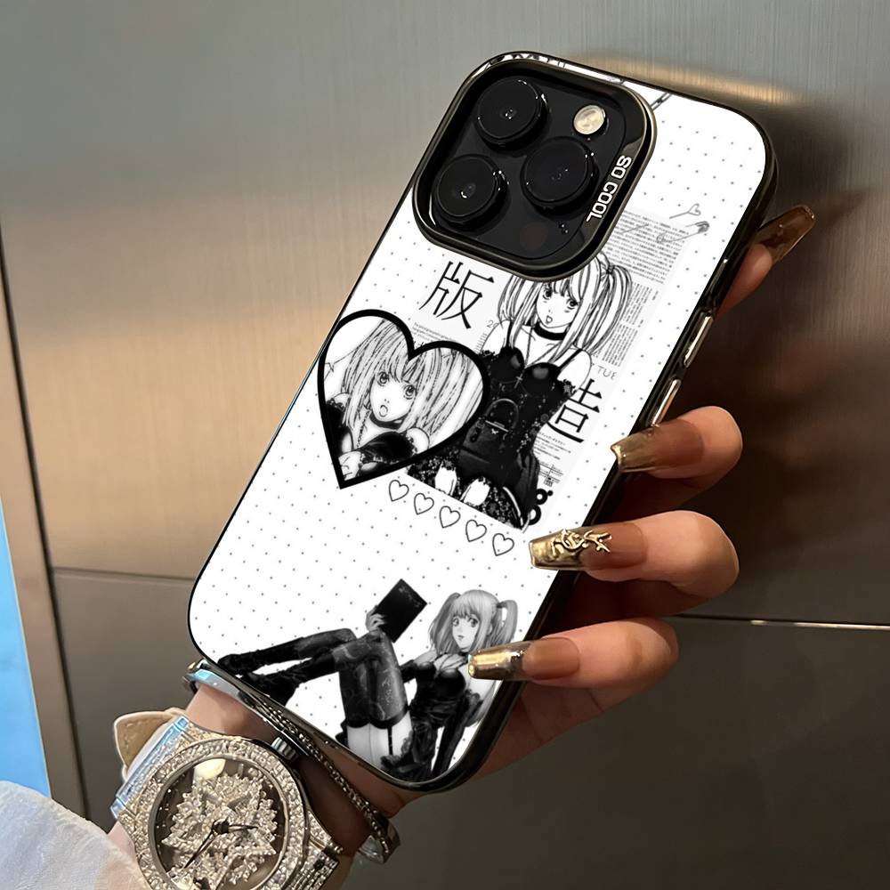 

M-Misa- Чехол для телефона Death Note Для iPhone 17,16,15,14,13,12,11 Plus Pro Max Цветной Серебряный Чехол для телефона iPhone16E