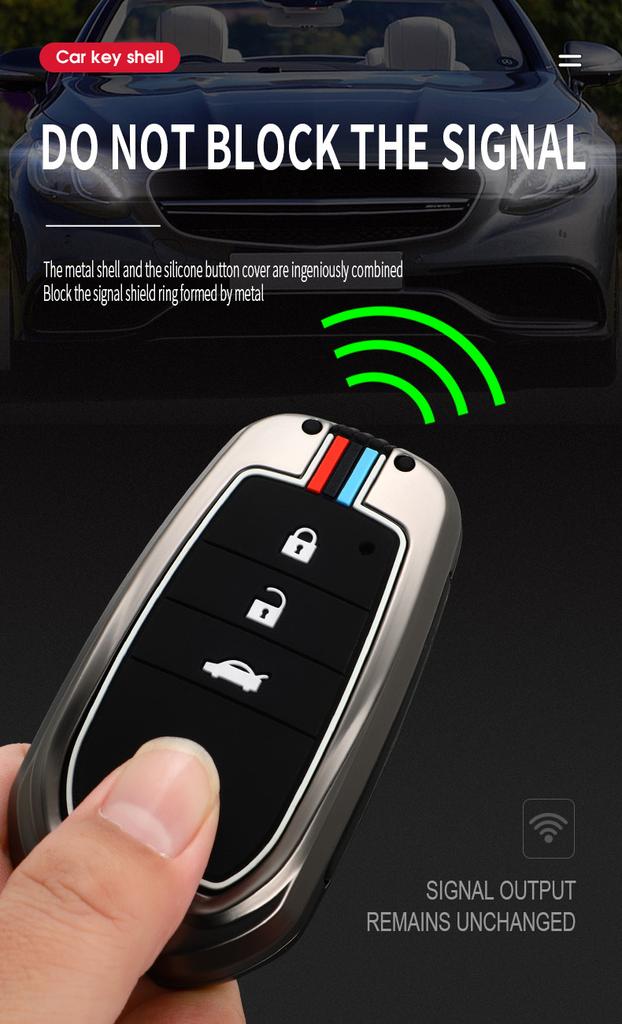 Car Remote Key Cover Case Bag Shell Holder for Toyota Avalon CHR C-HR Camry Corolla Prius Prado RAV4 Protector