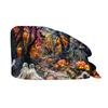 Cappello da lavoro con stampa di Halloween alla moda, cappello casual da lavaggio, berretto da borsa