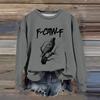 Women's Fashion Casual Long Sleeve Loose Printed Sweatshirt