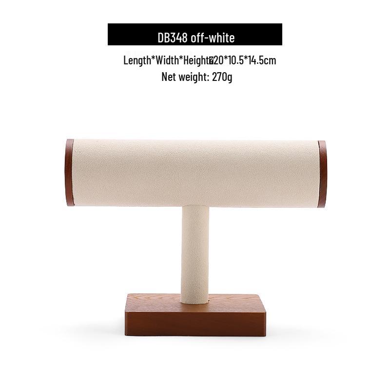 Suport tip T din lemn masiv pentru brățări, bangle-uri și ceasuri - Raft pentru depozitare și expunere bijuterii