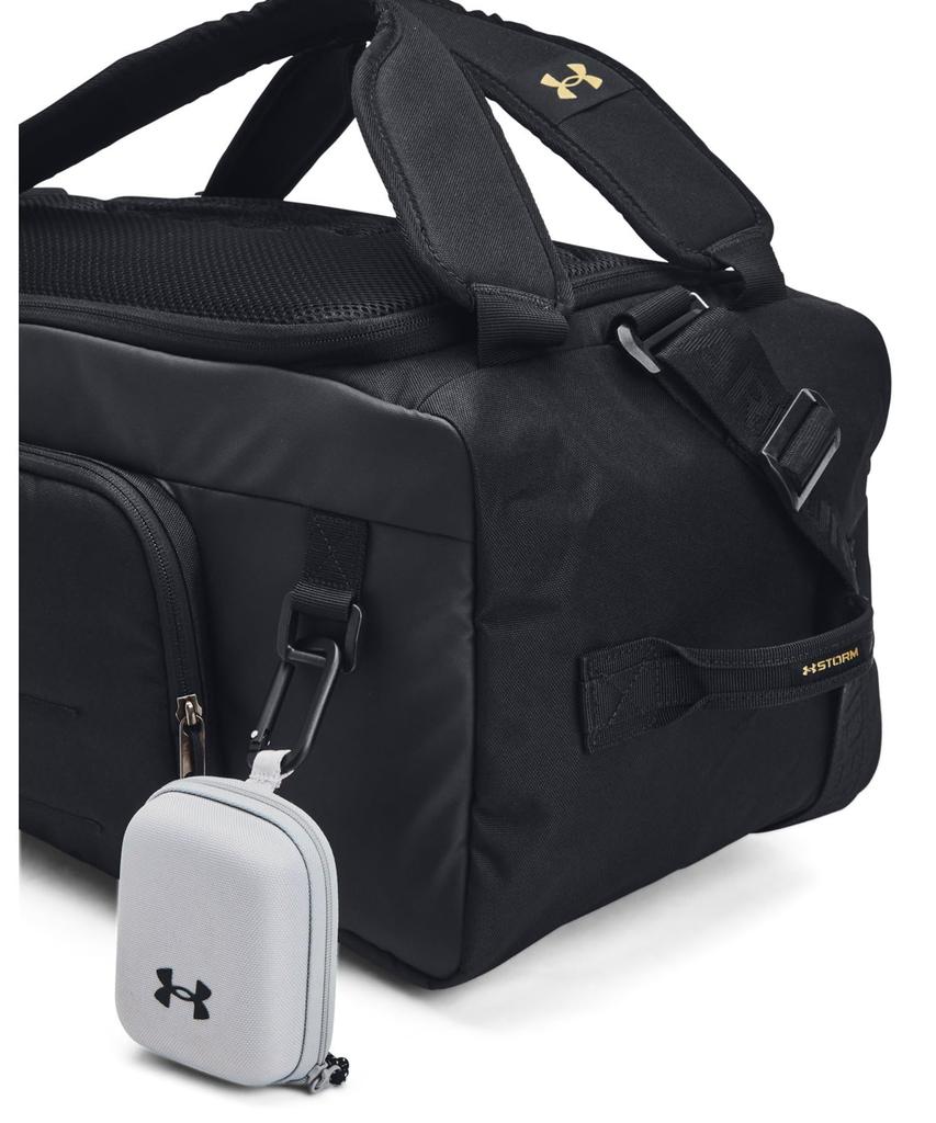 UA CONTAIN DUO DUFFLE BACKPACK S Black Metallic Gold ONESIZE / /