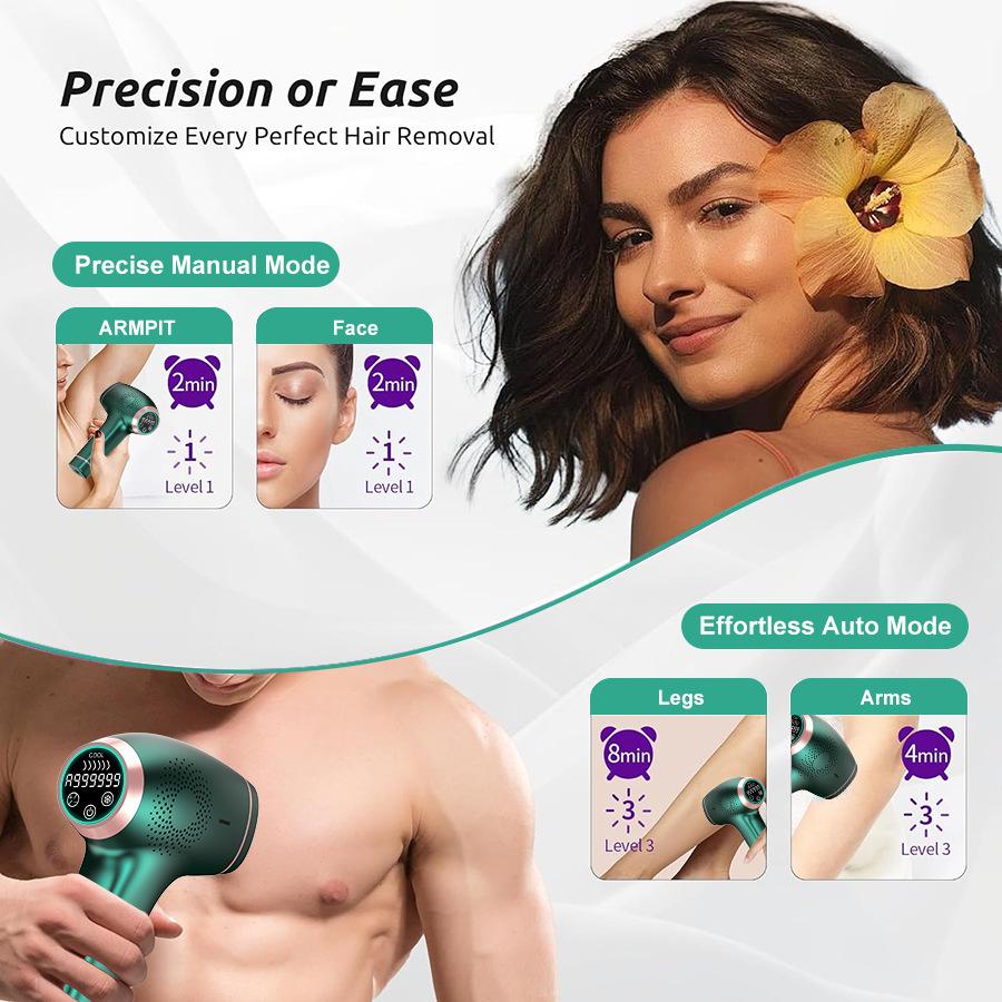 Freezing Point Hair Removal Instrument IPL Sapphire Painless Household Lip Hair Underarm Whole Body Hair Removal Machine for Men and Women