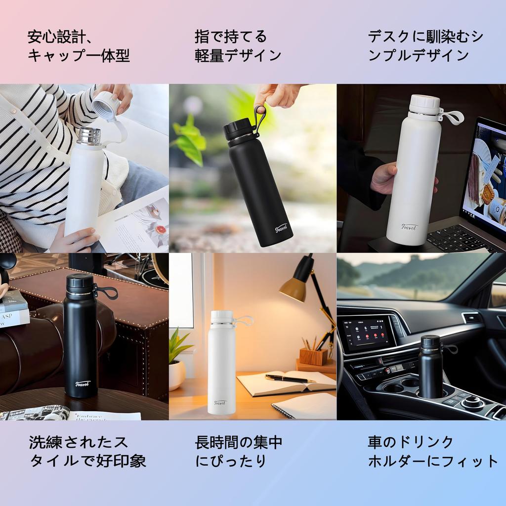 stainless steel that is resistant to MYEEDA Water Bottle 1 liter Stainless steel bottle Thermos Water bottle 1000ml Water bottle Easy to wash Stylish