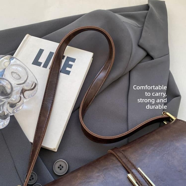 Fashion Casual Style Solid Color Square Bag Shoulder Bag